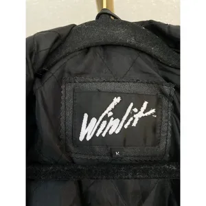 Vintage Winlit Leather Patchwork Coat Hooded Artisanal Eclectic Y2K Indie Sleaze thumbnail 6