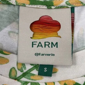 Farm Rio Tropical Forest Off White T-Shirt Dress Small Vacation Resort Beachy thumbnail 8