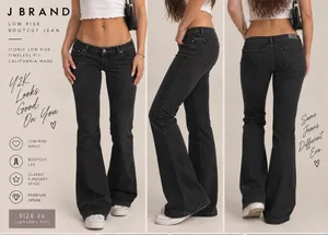 Jr Girls J Brand Bootcut Jeans - Black thumbnail 2