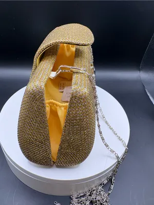 Gold Sparkle Evening Clutch thumbnail 4