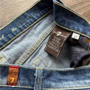 7 For All Mankind Dark Blue Skinny Jeans thumbnail 4