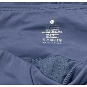 THE GYM PEOPLE High Waisted Running Shorts Ink Blue Size L New With Tag thumbnail 10