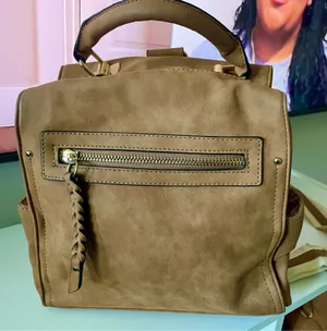 Brown Pleather bag thumbnail 1