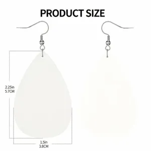 Gothic Skull‎ Faux Leather Teardrop Halloween Earrings Faux Fashion Jewelry thumbnail 8