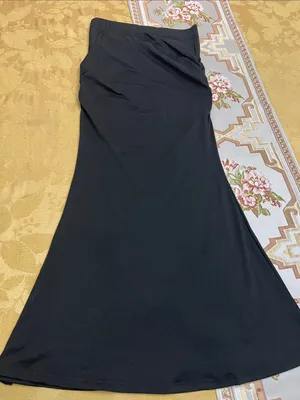 SHEIN Black Maxi Skirt with Side Detail thumbnail 6