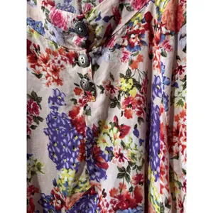Free People Pink Multicolor Floral Halter High Low Midi Dress L Boho Y2K thumbnail 5