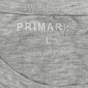 Primark Long Sleeve Pajama Set Gray Los Angeles Womens Large thumbnail 2