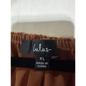 Lulus Chance‎ For Us Light Brown Off-the-Shoulder Ruffled Maxi Dress XL thumbnail 4
