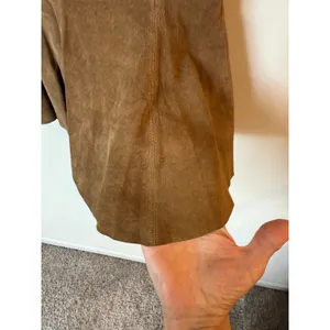 Ideology Vintage Skirt Womens 8 Brown Suede Leather Flare Hem Boho Classic thumbnail 3