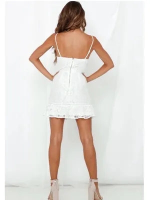 Hello Molly Have We Met Dress in White Size Medium thumbnail 3
