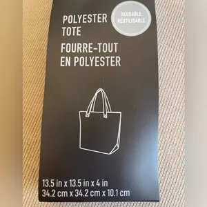 Halloween Horror Reusable White Tote Bag 13.5x13.5x4 NEW thumbnail 4