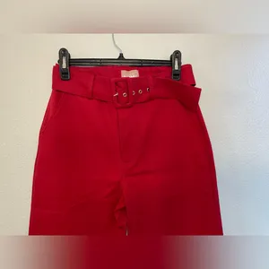 Set of 2 Show Me Your Mumu NWT Red Major Blazer Jacket & Dj Cropped Pants Size S thumbnail 13