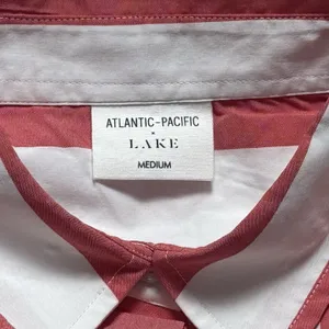 NWOT Lake x Atlantic Pacific Marnie Caftan Granita Stripe Night Shirt‎ Dress M thumbnail 9