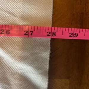 Glenbrooke Vtg 14‎ Cream Herringbone Pleated Midi Pencil Skirt Lined Secretary thumbnail 10