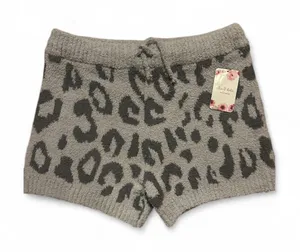 Altar’d State Leopard Print Comfy Knit Shorts size L NWT thumbnail 1