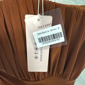 OH POLLY Cari Strapless Ruched Midi Midaxi Dress Copper Brown Size 4 NEW thumbnail 11