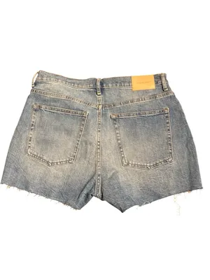 Everlane women’s The Cheeky Denim Short button fly in Worn -In Blue Size 31 NWT thumbnail 5