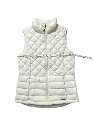 ZeroXposur Elena Quilted Vest with Pockets Full Zip White Size Small thumbnail 5