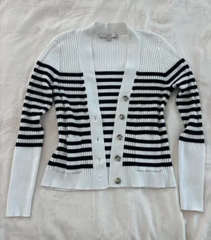 Loft Striped Cardigan thumbnail 1