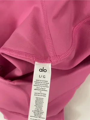 ALO Yoga NWT Airbrush Paradise Pink 7/8 High-Rise Leggings Size L thumbnail 6
