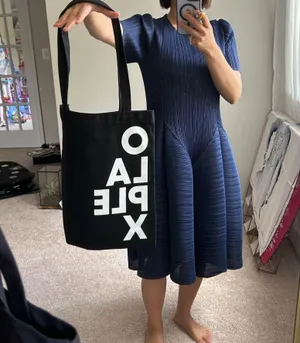Olaplex black cotton tote thumbnail 2
