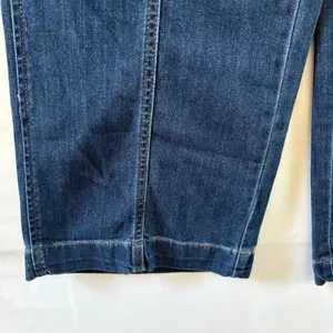 OAT New York Cloud Luxe Denim Wide Leg Drawstring Pants Dark Wash 4/27 thumbnail 6