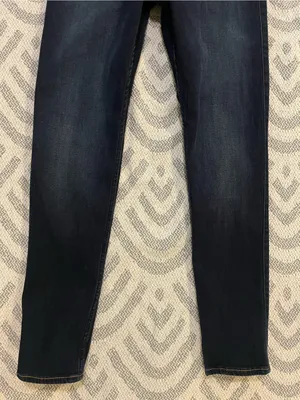 ABERCROMBIE & FITCH Women’s High Rise Dark Wash Blue Denim Skinny Jeans 10 thumbnail 3