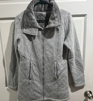 The North Face Light Grey Caroluna Fleece Jacket size small Coats thumbnail 1
