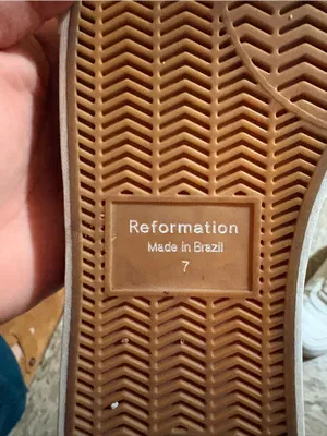 Reformation White  Casual Sneakers thumbnail 7
