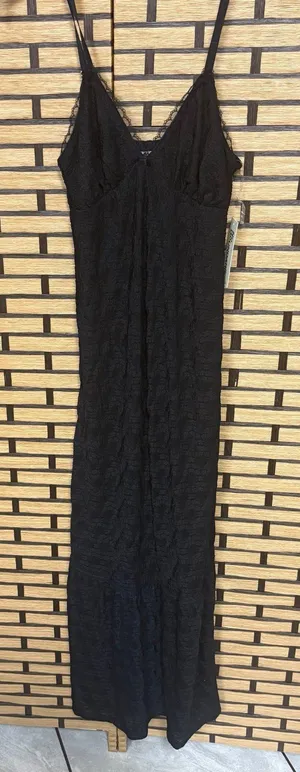 No Boundaries Black Lace‎ Maxi Dress Size XS thumbnail 1