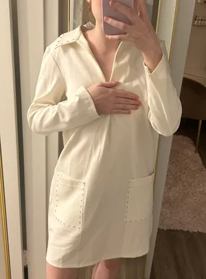 ZARA Studded Polo Collar Dress thumbnail 3