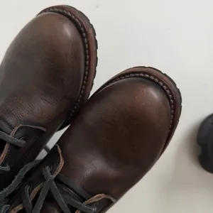 Freebird Cavalier Boots Combat Leather Lace Up Lugged Boho Western Brown Green thumbnail 15