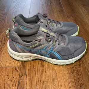 Asics Gel-Venture 9‎ Womens Trail Running Shoes Grey Blue 1012B313 Size 9.5 thumbnail 2