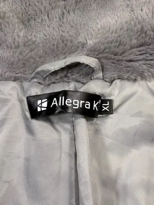 Allegra K Gray Plush Teddy Jacket with Cozy Collar thumbnail 6