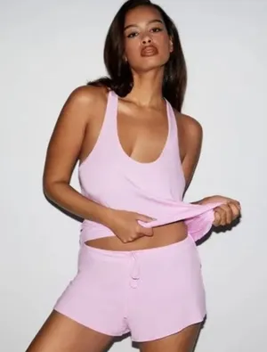 Skims sleep loose raceback tank top in Cherry blossom pink size Small NWT thumbnail 1