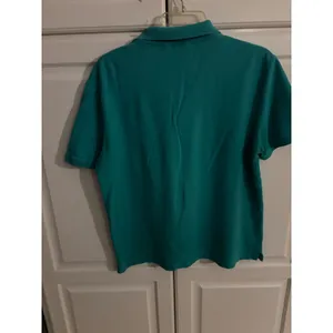 Calvin Klein Womens‎ Classic Fit Teal Polo Shirt Size M thumbnail 4