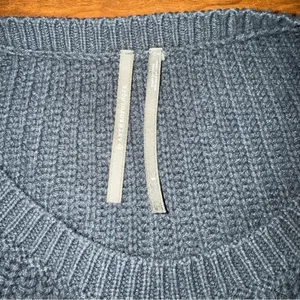 BY ANTHROPOLOGIE‎ | Knitted Crop Crewneck Sweater Charcoal Small​ thumbnail 3