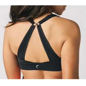 Ziya Active‎ One More Rep Black Adjustable Mesh Bra Size Medium thumbnail 2
