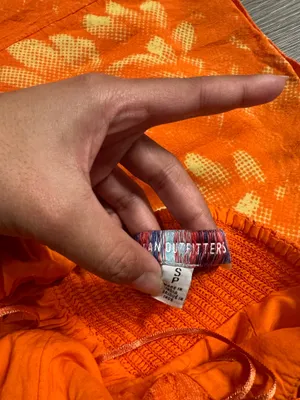 Urban Outfitters Orange Layered Dress Size Small thumbnail 3