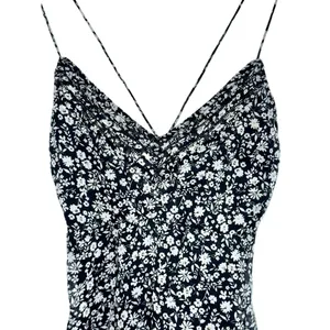 Abercrombie & Fitch Black White Floral Print Tie Back Mini Dress Womens Size S thumbnail 6