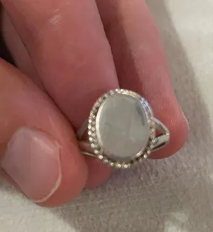 Ring band 925 sterling silver unique rare size 3.75 thumbnail 1