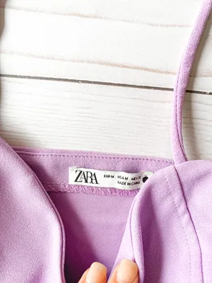 ZARA // Purple Cropped Top thumbnail 2