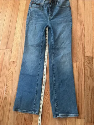 Madewell Cali Demi Boot Jeans 26 Medium Wash High Rise thumbnail 5