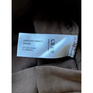 Cider Brown Front Slit Maxi Skirt High Waisted Brown Size Small Quiet Luxury thumbnail 7