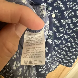 HILL HOUSE- James Floral Button Down Shirt Navy Blue Posey Size S thumbnail 5