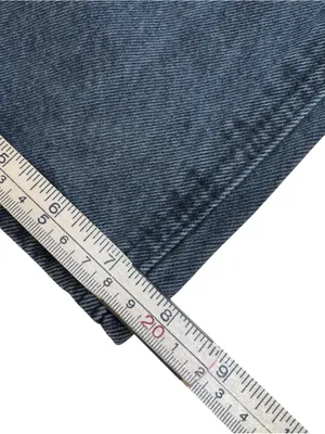 KanCan Women’s 7/27 Black Distressed High Rise Wide Leg Button Fly Denim Jeans thumbnail 7