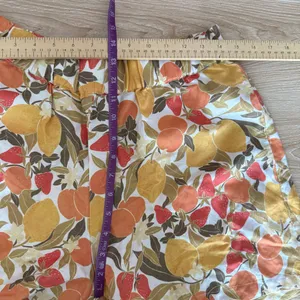 Kulani Kinis Large NEW Tropical Fruit Shorts Linen Vacation Resort Elastic thumbnail 6