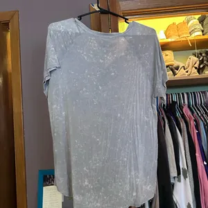 American Eagle Outfitters Mineral Wash purple grey V-Neck Tunic thumbnail 3