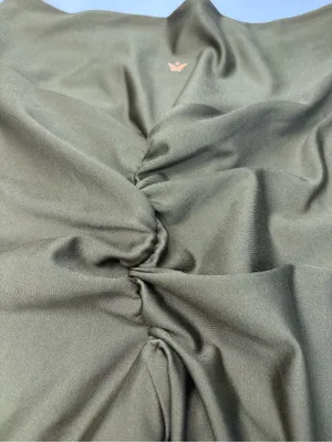 Obsession Scrunch Butt Shapewear Leggings Olive Green High Waisted Size M EUC thumbnail 12