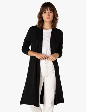 Beyond Yoga High Slits cozy fleece long duster cardigan size S small thumbnail 14